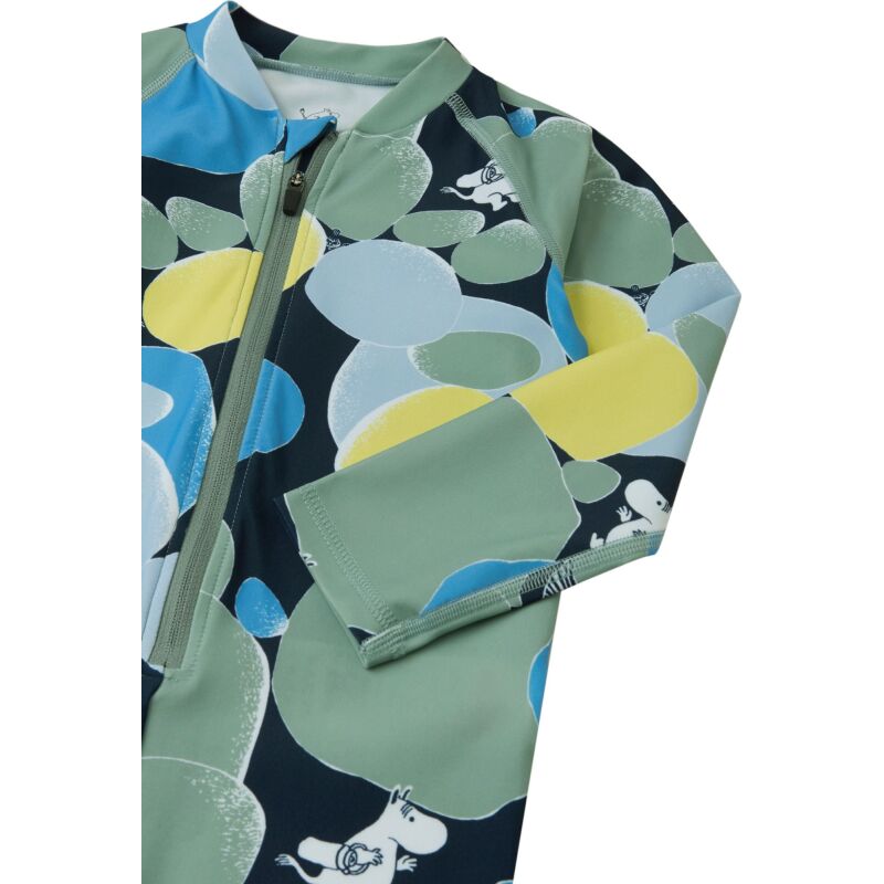 REIMA UPF 50+ Swimsuit Moomin Sandig 5200357B Stone Green 81B6