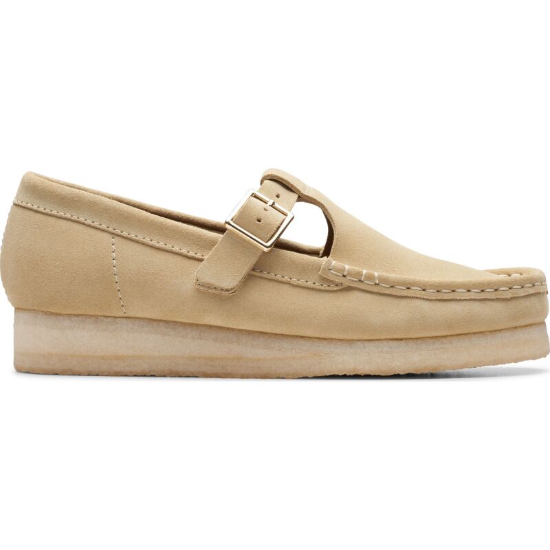 Clarks Wallabee T Bar Women's Maple Suede