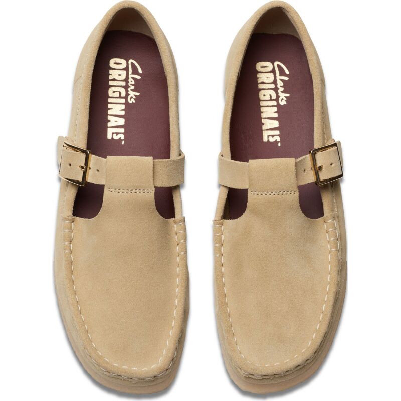 Clarks Wallabee T Bar Women's Maple Suede