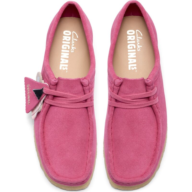 Clarks Wallabee Shoes Women's Pink Interest