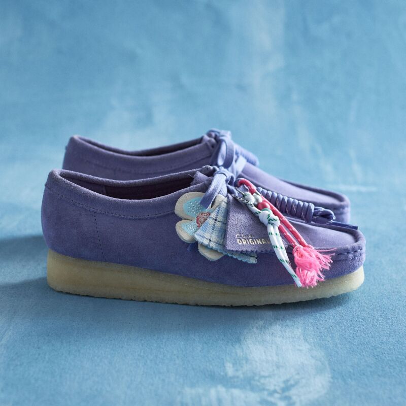 Clarks Wallabee Shoes Women's Purple Interest