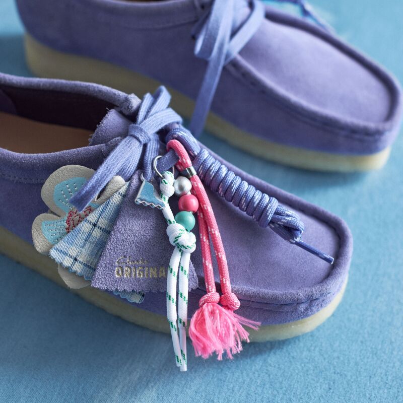 Clarks Wallabee Shoes Women's Purple Interest