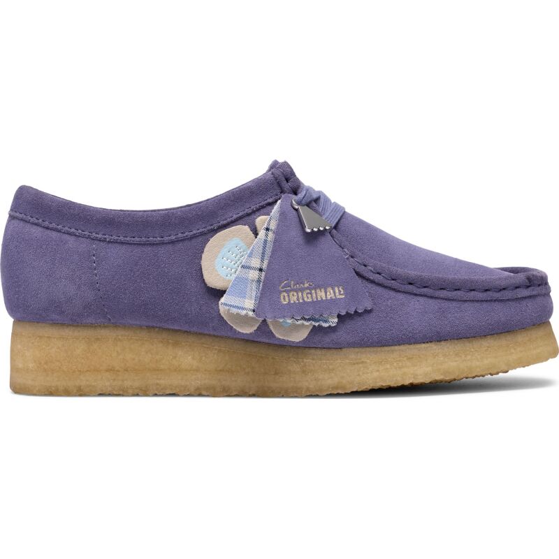 Clarks Wallabee Shoes Women's Purple Interest