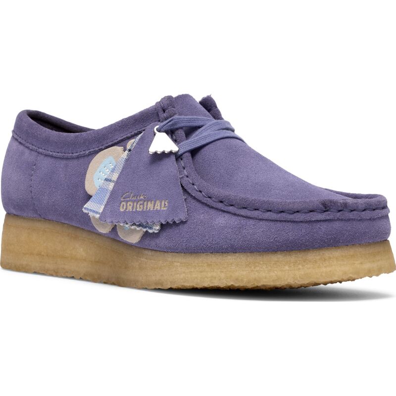 Clarks Wallabee Shoes Women's Purple Interest