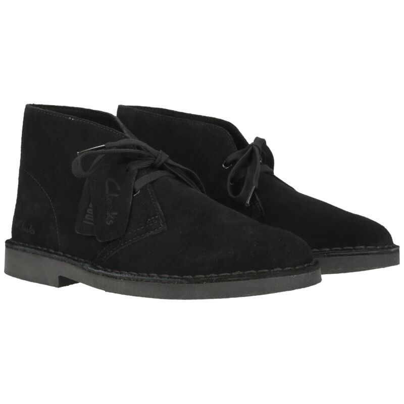 Clarks Desert Boot EVO Women's Black Suede
