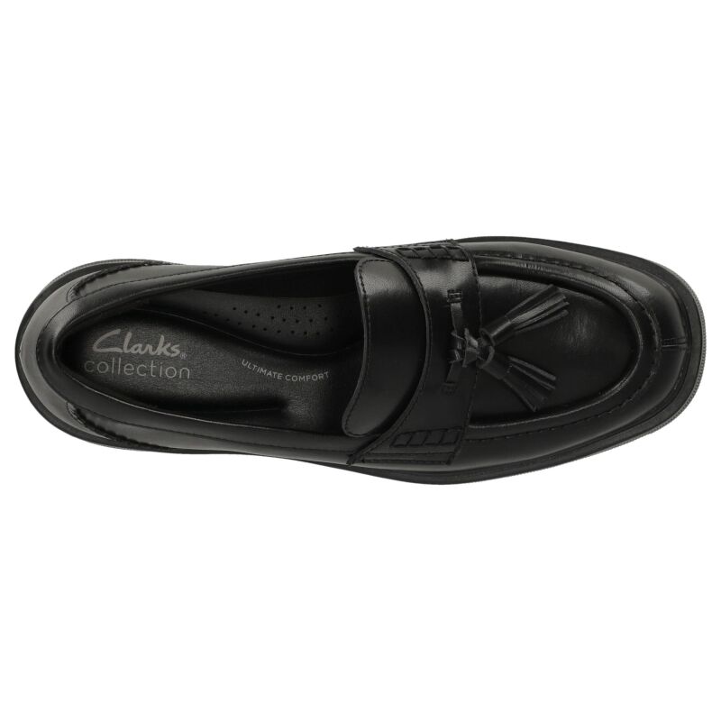 Clarks Lauryl Tassel Women's Black Leather