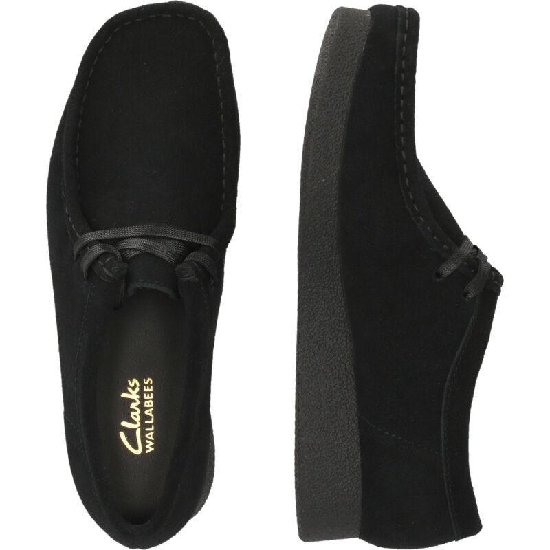 Clarks Wallabee EVO Shoe Women's Black Suede