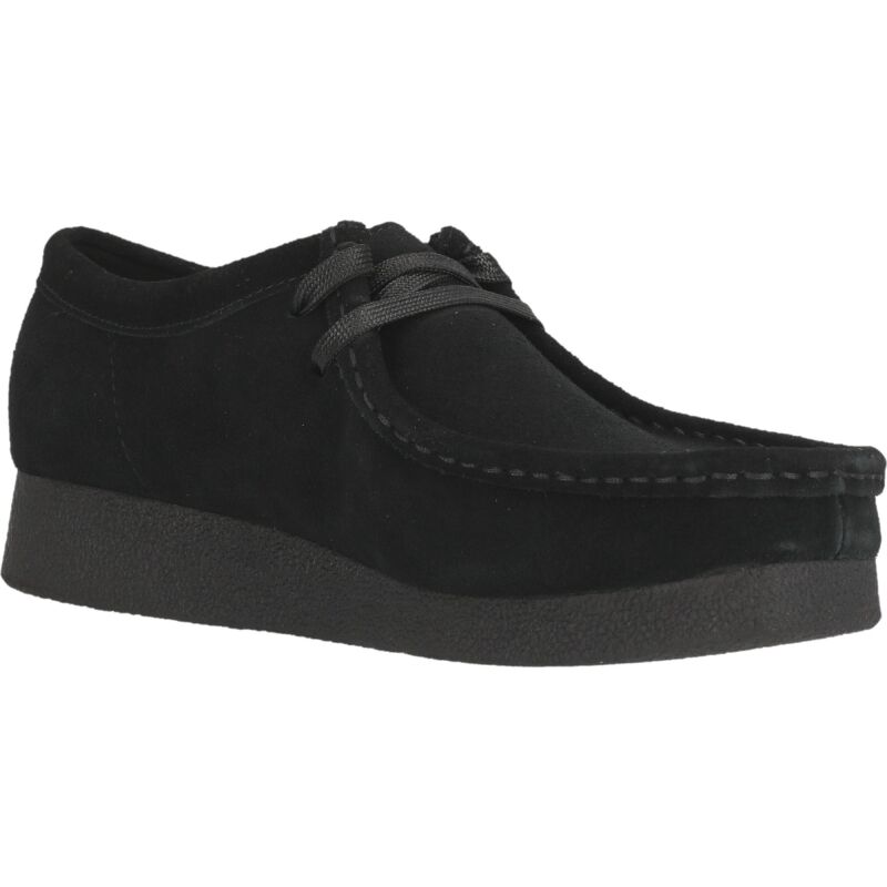 Clarks Wallabee EVO Shoe Women's Black Suede