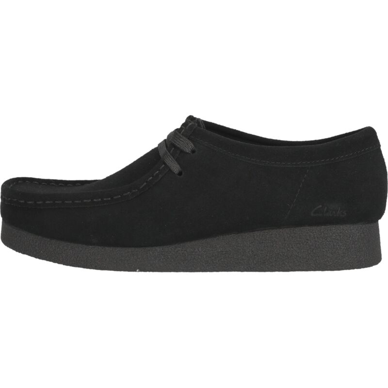 Clarks Wallabee EVO Shoe Women's Black Suede