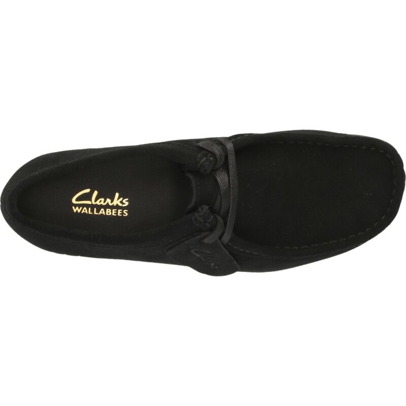 Clarks Wallabee EVO Shoe Women's Black Suede