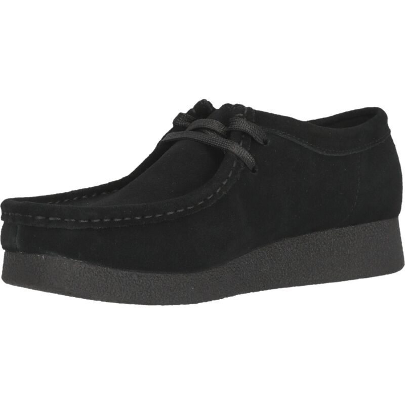 Clarks Wallabee EVO Shoe Women's Black Suede
