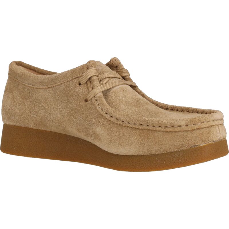 Clarks Wallabee EVO Shoe Women's Dark Sand Suede