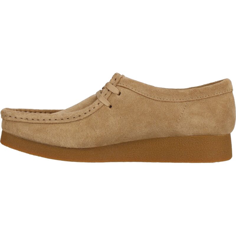 Clarks Wallabee EVO Shoe Women's Dark Sand Suede