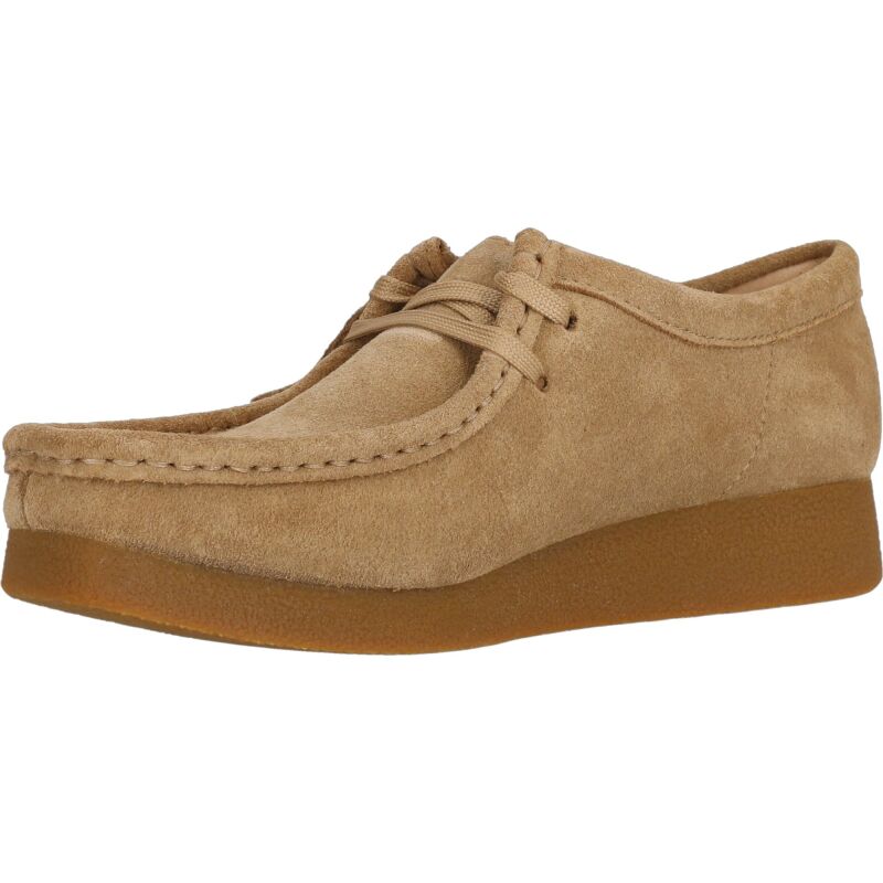Clarks Wallabee EVO Shoe Women's Dark Sand Suede