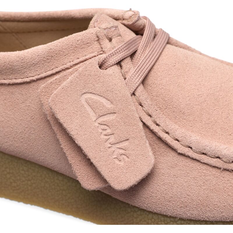 Clarks Wallabee EVO Shoe Women's Light Pink Suede