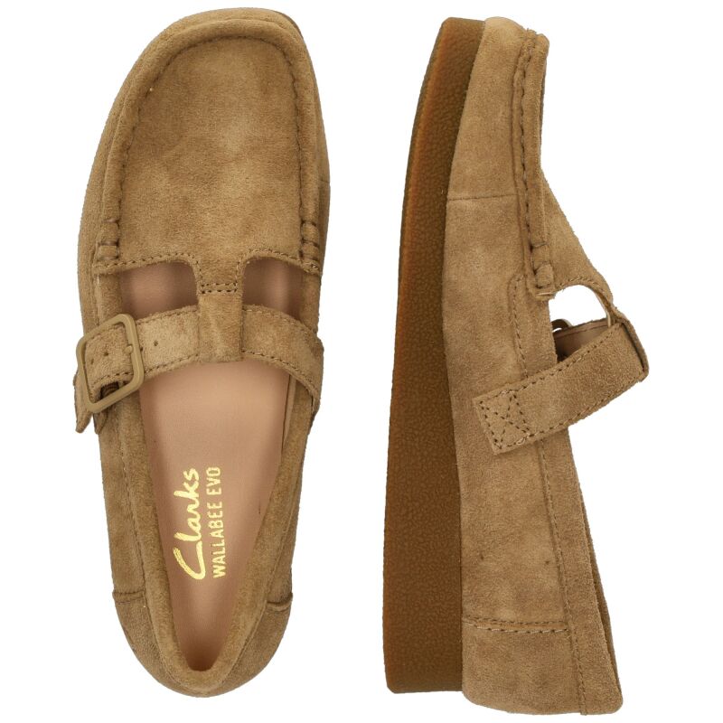 Clarks Wallabee EVO Bar Women's Dark Sand Suede