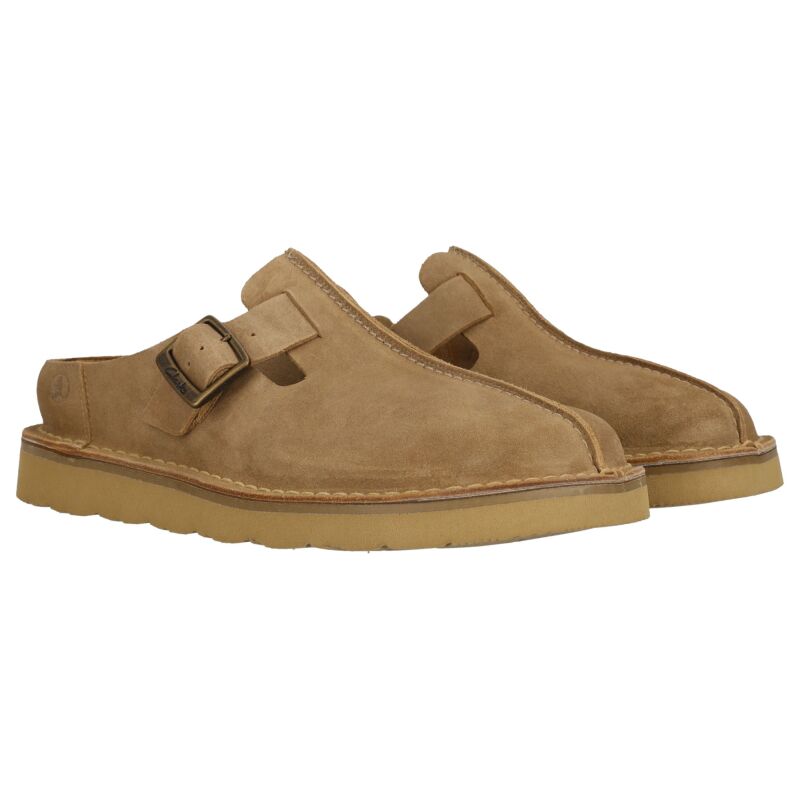Clarks Solsbury Mule Men's Dark Sand Suede