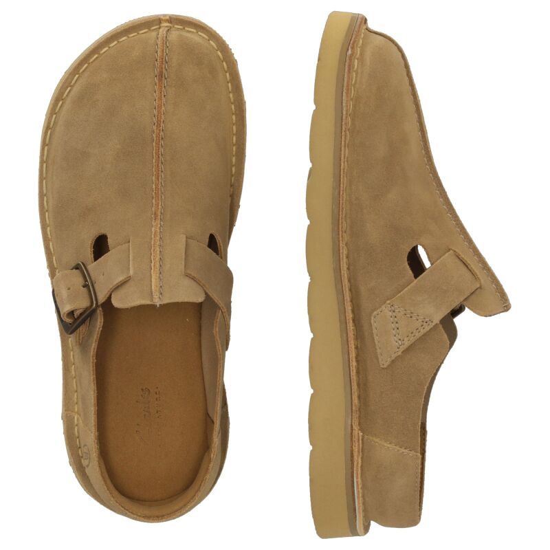 Clarks Solsbury Mule Men's Dark Sand Suede