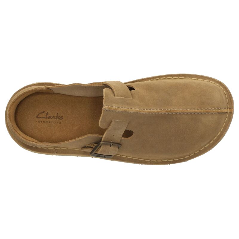 Clarks Solsbury Mule Men's Dark Sand Suede