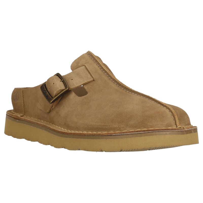 Clarks Solsbury Mule Men's Dark Sand Suede