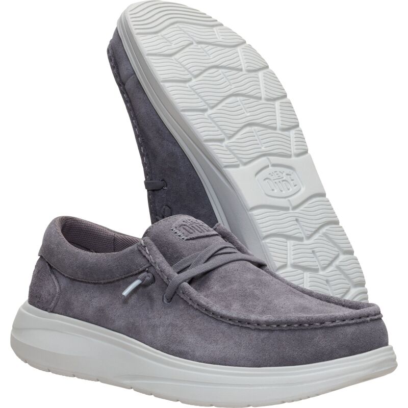 HEYDUDE Wally COMF Suede Men 41975 Gull Grey/Dawn Blue