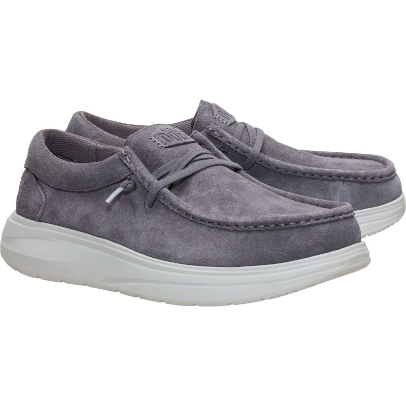 HEYDUDE Wally COMF Suede Men 41975 Gull Grey/Dawn Blue
