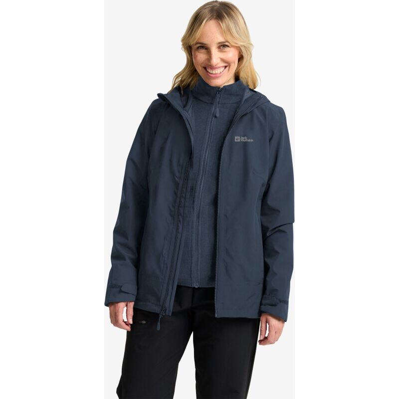 Jack Wolfskin Moonrise 3In1 Jacket Women's Midnight Sky