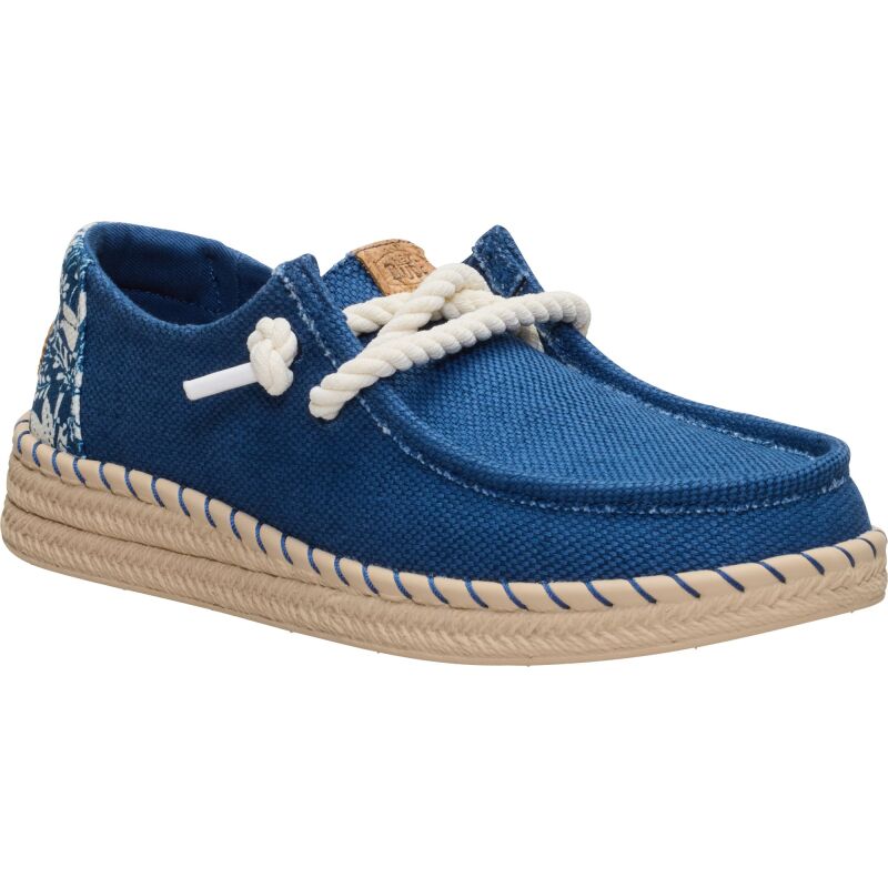 HEYDUDE Wendy Espadrille Hibiscus Women's Ensign Blue/Multi