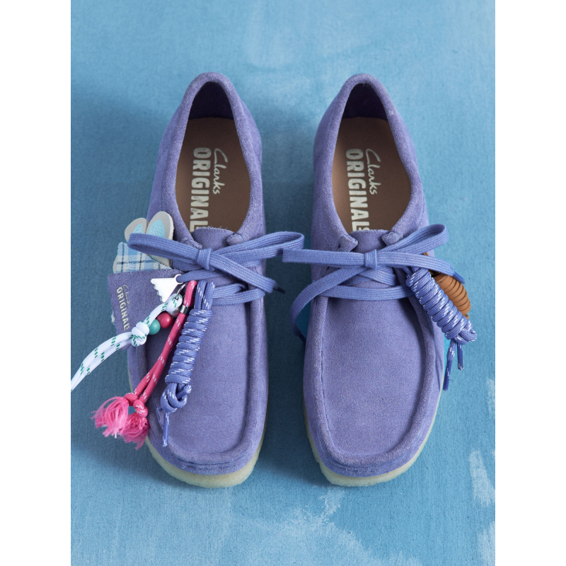 Clarks Wallabee Shoes Women's Purple Interest