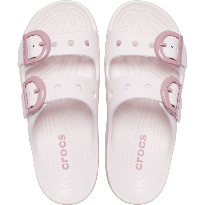 Crocs™ Saturday Enamel Buckle Sandal Women's Bubble Ice