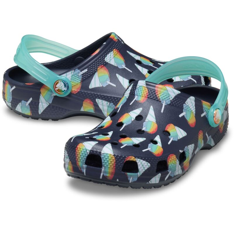Crocs™ Classic Snow Cone Clog Kids' Navy