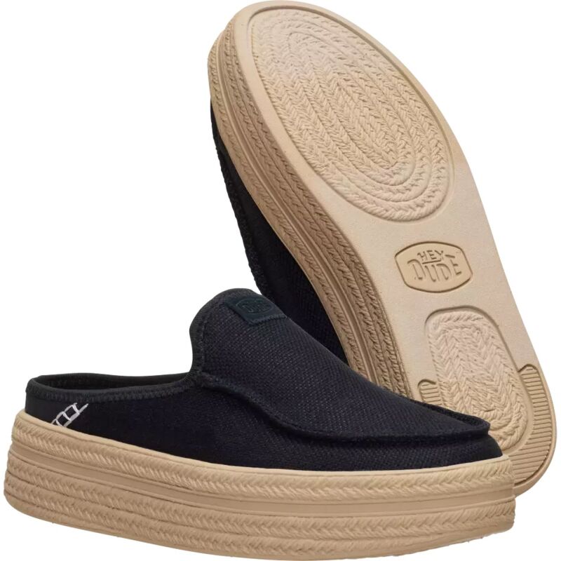 HEYDUDE Austin Lift Espadrille Woven Women's Black