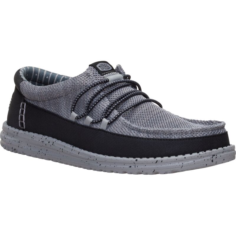 HEYDUDE Wally Guard Stretch Sox Men's Flannel Grey/Multi