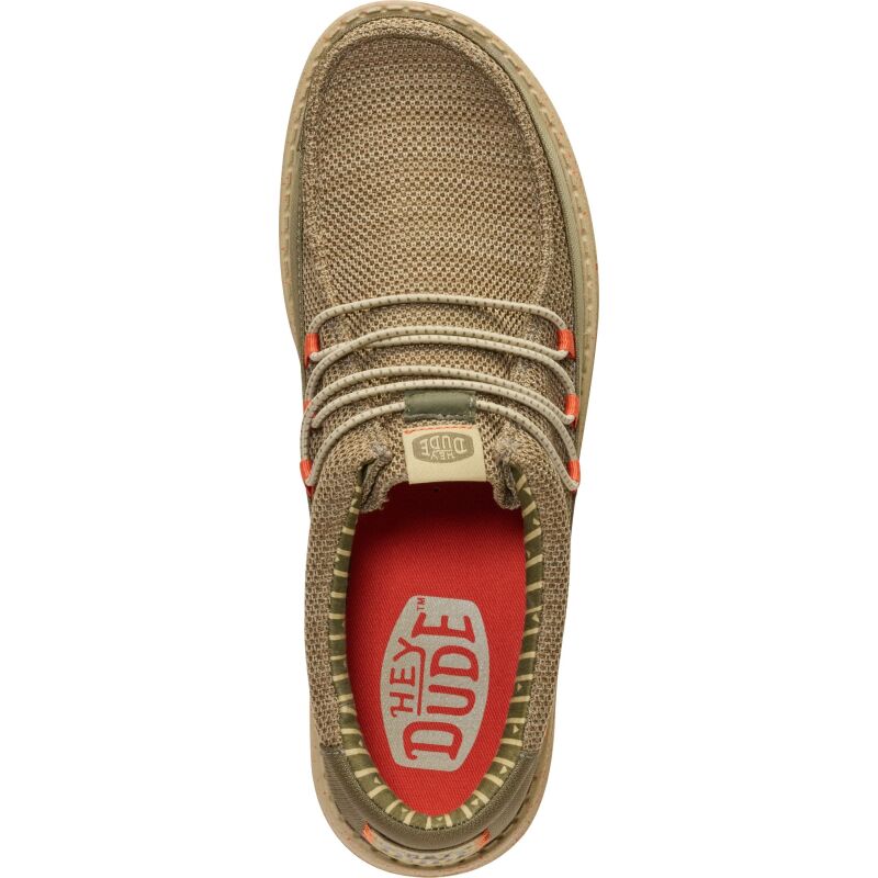 HEYDUDE Wally Guard Stretch Sox Men's Burnt Olive/Multi