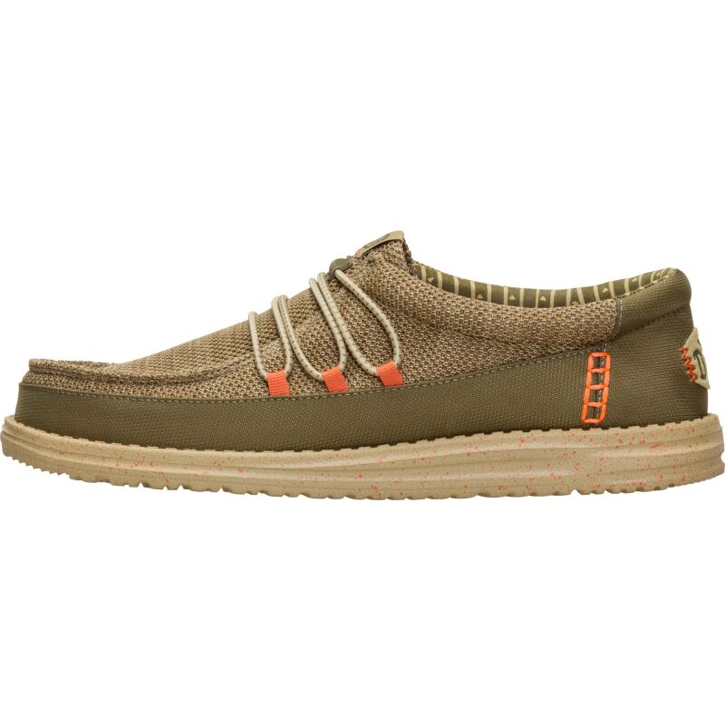 HEYDUDE Wally Guard Stretch Sox Men's Burnt Olive/Multi