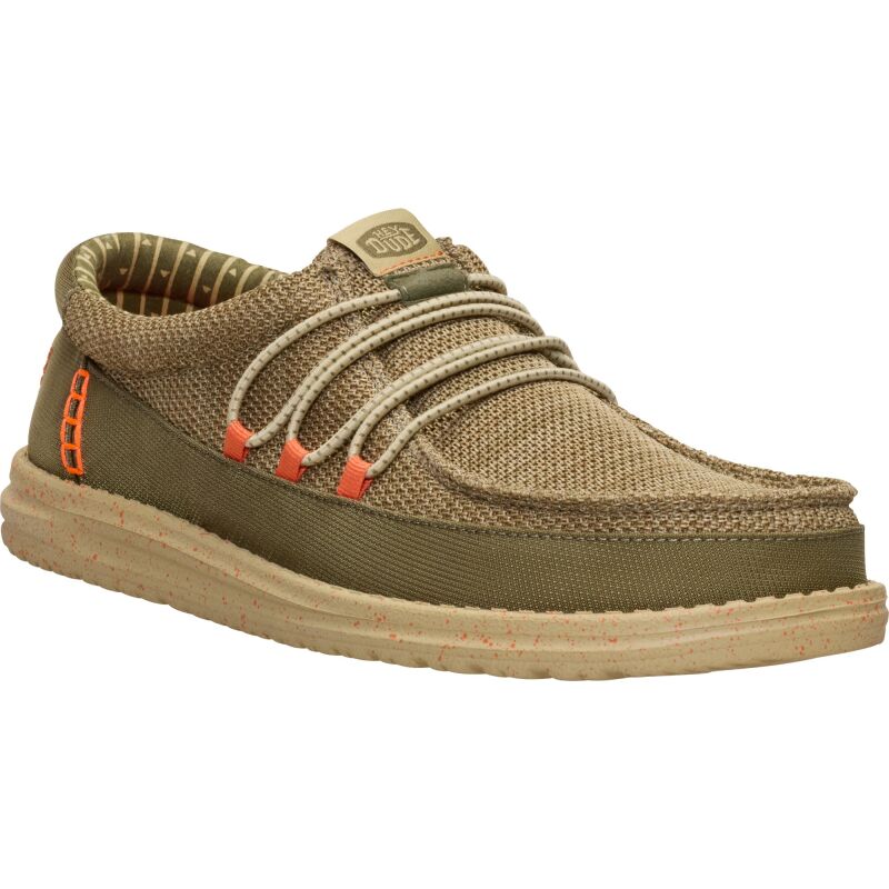 HEYDUDE Wally Guard Stretch Sox Men's Burnt Olive/Multi