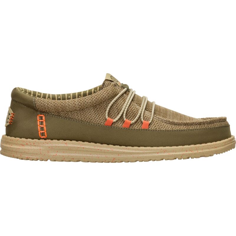 HEYDUDE Wally Guard Stretch Sox Men's Burnt Olive/Multi