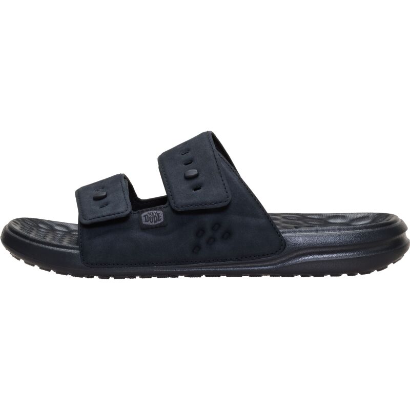 HEYDUDE Wave 2 Strap Slide Classic Men's Black/Black