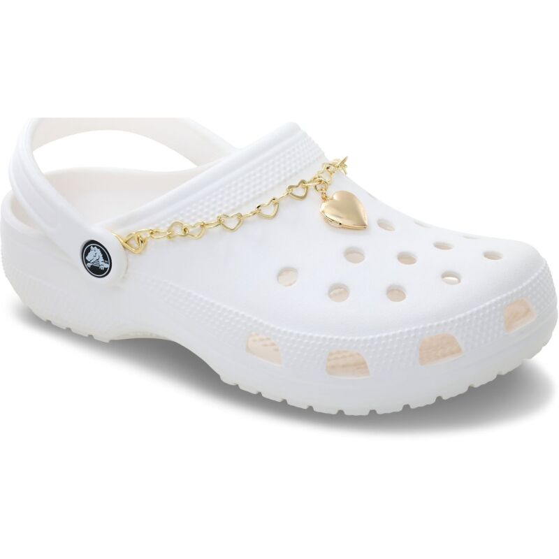 Crocs™ Jibbitz Gold Rivet Chain with Heart 