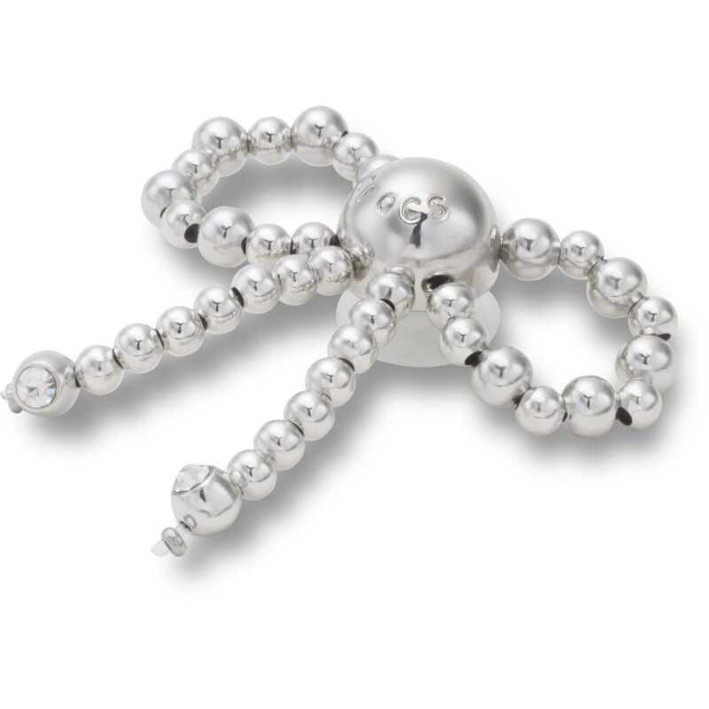 Crocs™ Jibbitz Silver Beaded Bow 