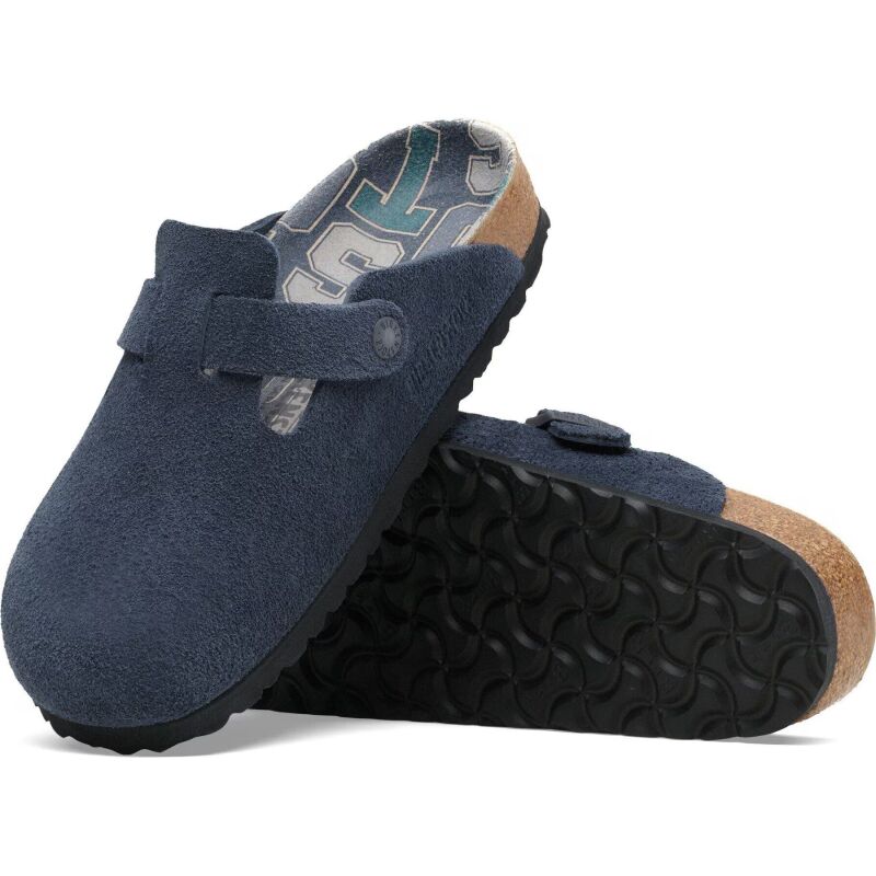 Birkenstock Boston Suede Leather New Navy