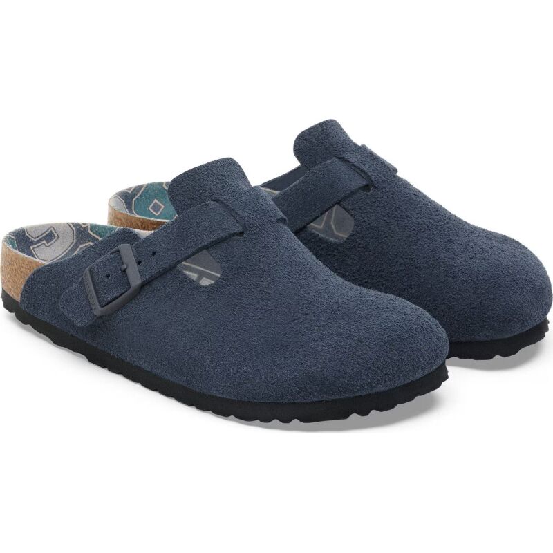 Birkenstock Boston Suede Leather New Navy