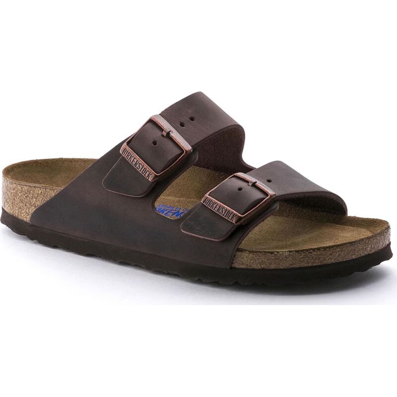 Birkenstock Arizona Soft Footbed Oiled Leather Narrow Habana