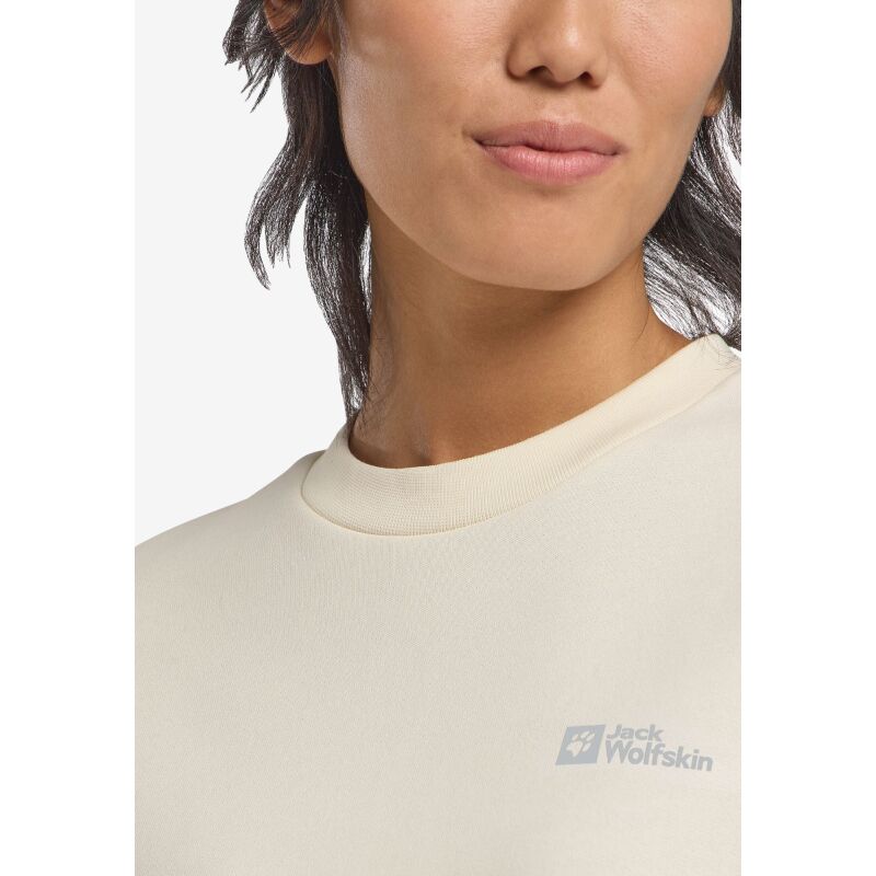 Jack Wolfskin Essential Crewneck Women's Cotton White
