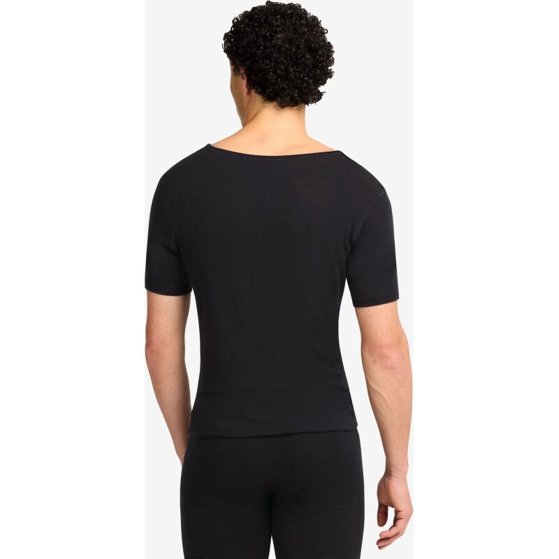 Jack Wolfskin Merino Short Sleeve Men's Black