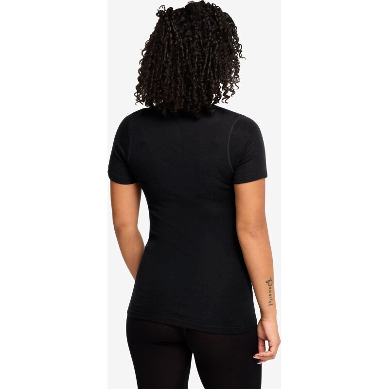 Jack Wolfskin Merino Short Sleeve Women's Black