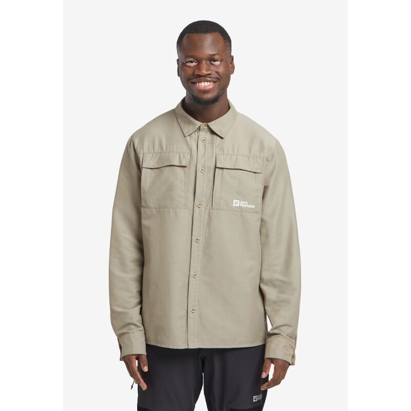 Jack Wolfskin Barrier Long Sleeve Shirt Men's Stone