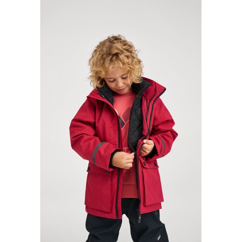 REIMA ReimaTec 3in1 Waterproof Jacket Syddi 5100147C Cranberry