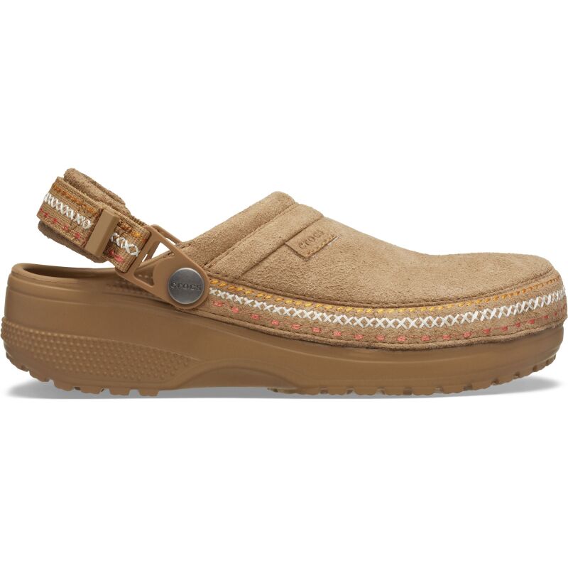 Crocs™ Classic Crafted Vegan Suede Stitch Sepia