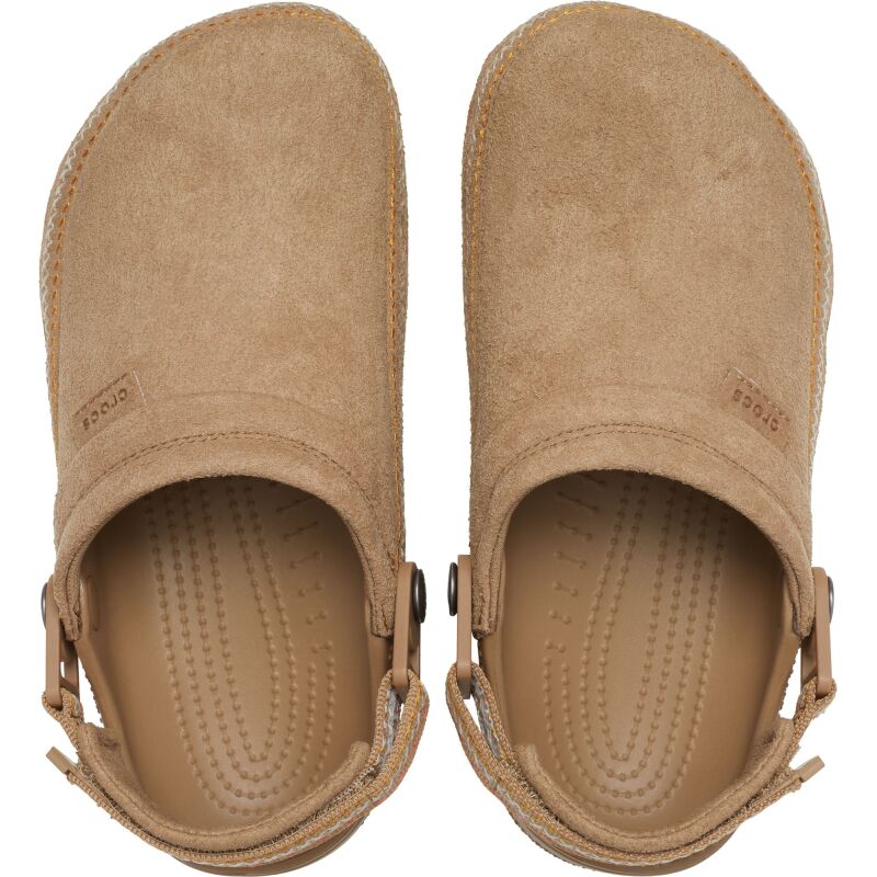 Crocs™ Classic Crafted Vegan Suede Stitch Sepia